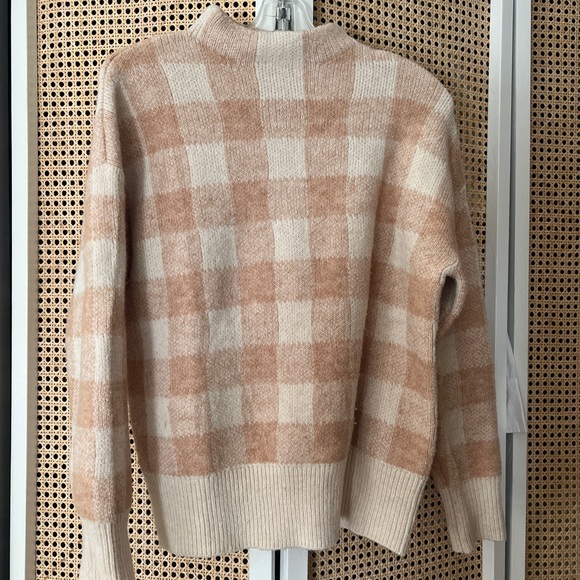 Mango Beige Check Sweater - Picture 1 of 4